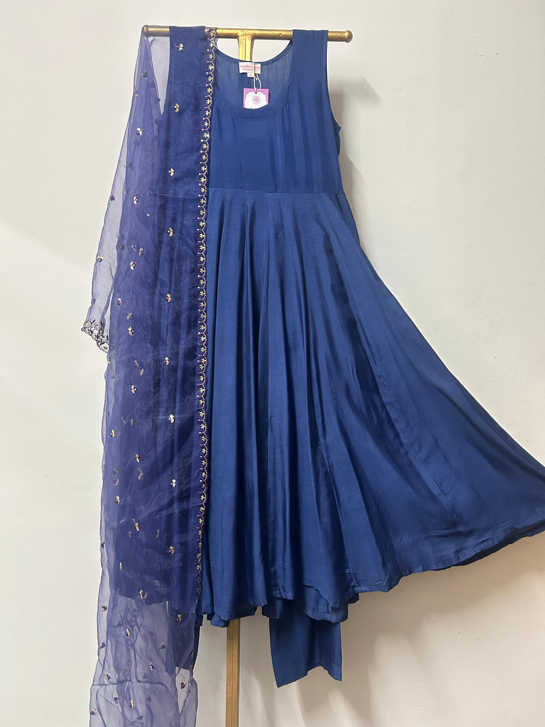 NOYA BLUE ANARKALI SET Gulabo Jaipur