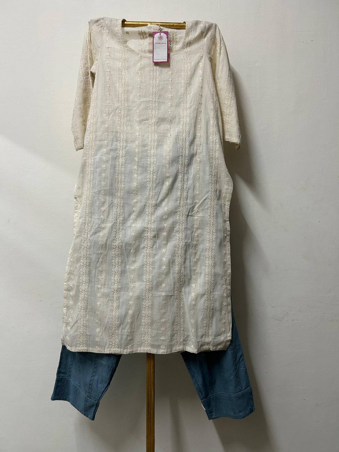 ROHA WHITE STRAIGHT CO-ORD SET Gulabo Jaipur