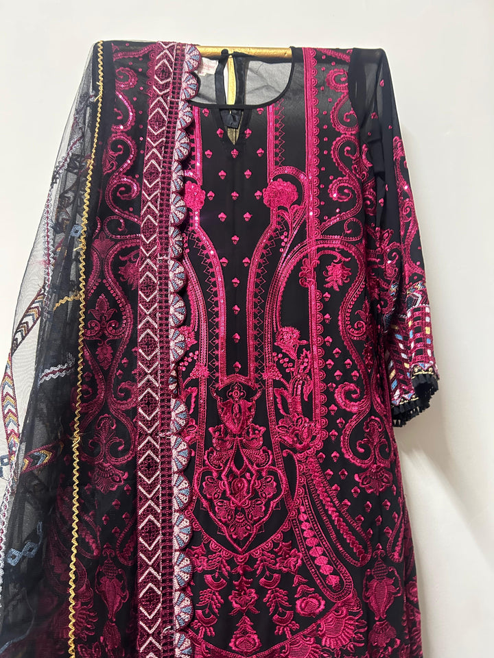RUHAAN BLACK STRAIGHT SET Gulabo Jaipur