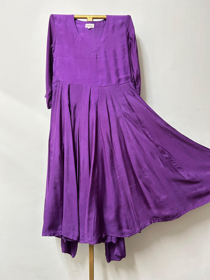 HEER PURPLE ANARKALI SET Gulabo Jaipur