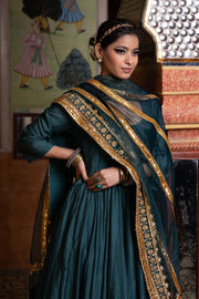 Shri Green Anarkali Set Gulabo Jaipur