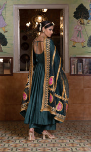 Shri Green Anarkali Set Gulabo Jaipur