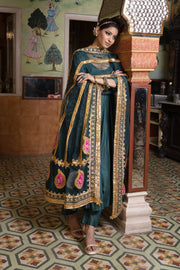 Shri Green Anarkali Set Gulabo Jaipur