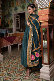 Shri Green Anarkali Set Gulabo Jaipur