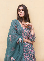 Sunflower Green Anarkali Set 5