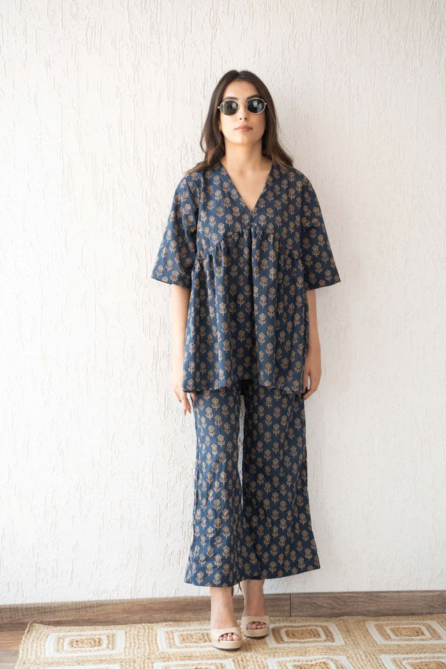 Kajal Blue Co-ord Set