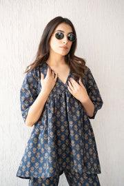 Kajal Blue Co-ord Set 3
