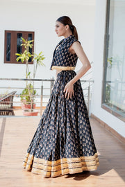 Navya Black Lehenga Gulabo Jaipur