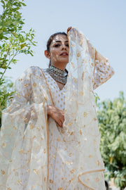 Zuri White Anarkali Set Gulabo Jaipur