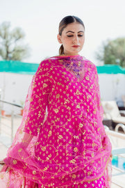 Zuri Pink Anarkali Set 2