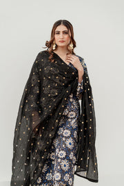 Hania Indigo Black Straight Set 2