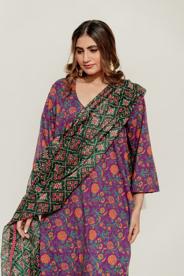 Arya Purple Straight Set