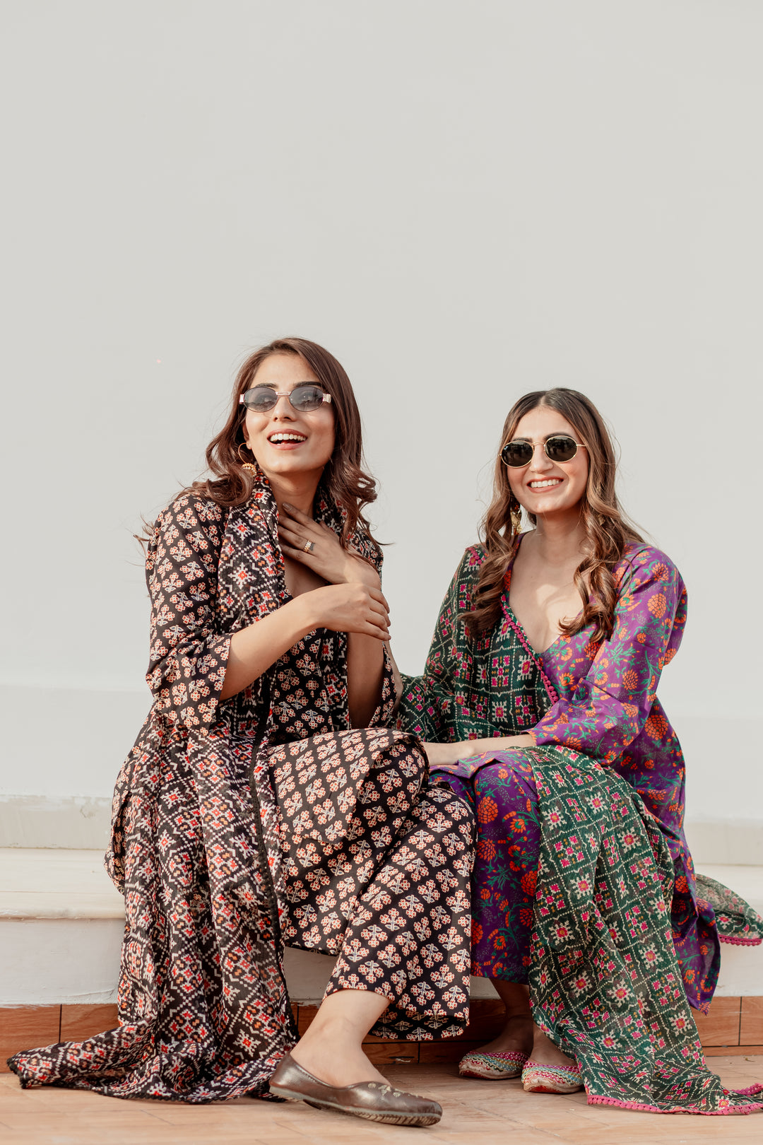Arya Purple Straight Set Gulabo Jaipur