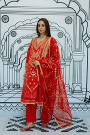 Marina Red Straight Set Gulabo Jaipur