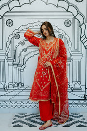 Marina Red Straight Set Gulabo Jaipur