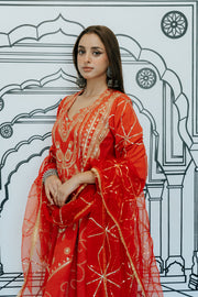 Marina Red Straight Set Gulabo Jaipur