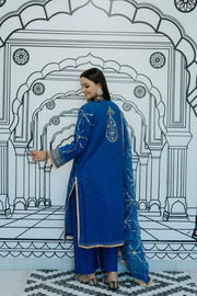 Marina  Blue Straight Set Gulabo Jaipur