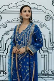 Marina  Blue Straight Set Gulabo Jaipur