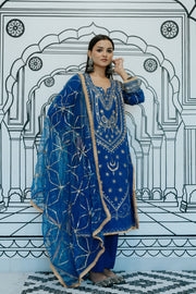 Marina  Blue Straight Set Gulabo Jaipur
