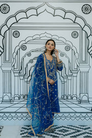 Marina  Blue Straight Set Gulabo Jaipur