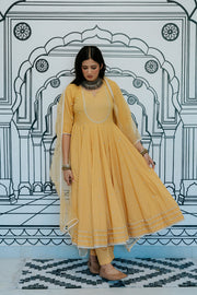 Rohee Mustard Anarkali Set 5