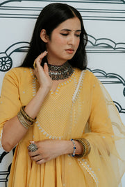 Rohee Mustard Anarkali Set 6