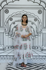 Wafa White Anarkali Set 2