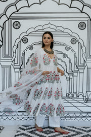 Wafa White Anarkali Set 3