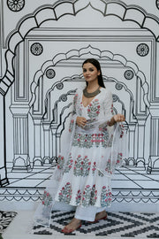 Wafa White Anarkali Set 4
