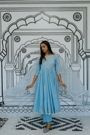Rohee Blue Anarkali Set 3