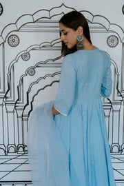 Rohee Blue Anarkali Set 6