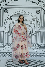 Wafa Peach Anarkali Set Gulabo Jaipur