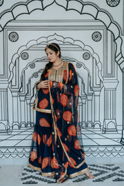 Aksar Blue Sharara Set 2