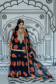 Aksar Blue Sharara Set 3