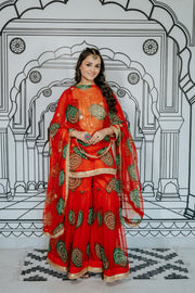 Aksar Red Sharara Set 3