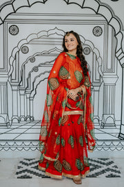 Aksar Red Sharara Set 4
