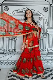 Aksar Red Sharara Set 8