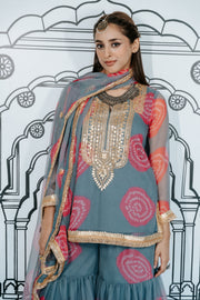 Aksar Grey Sharara Set 5