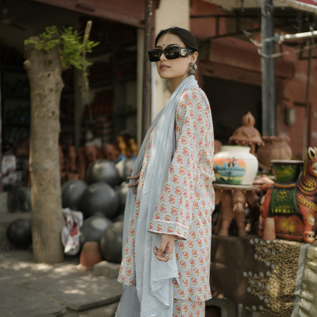 Amisha Light Blue Kurta Set