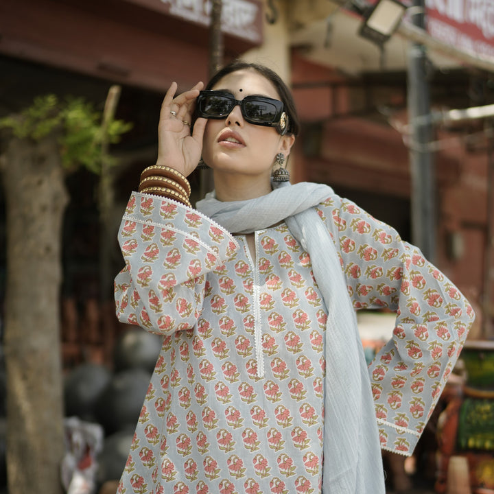Amisha Light Blue Kurta Set
