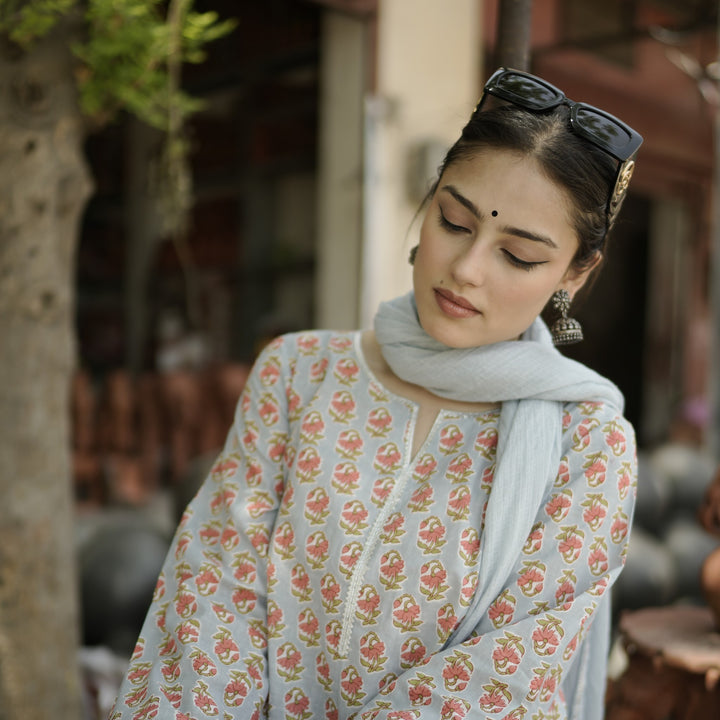Amisha Light Blue Kurta Set