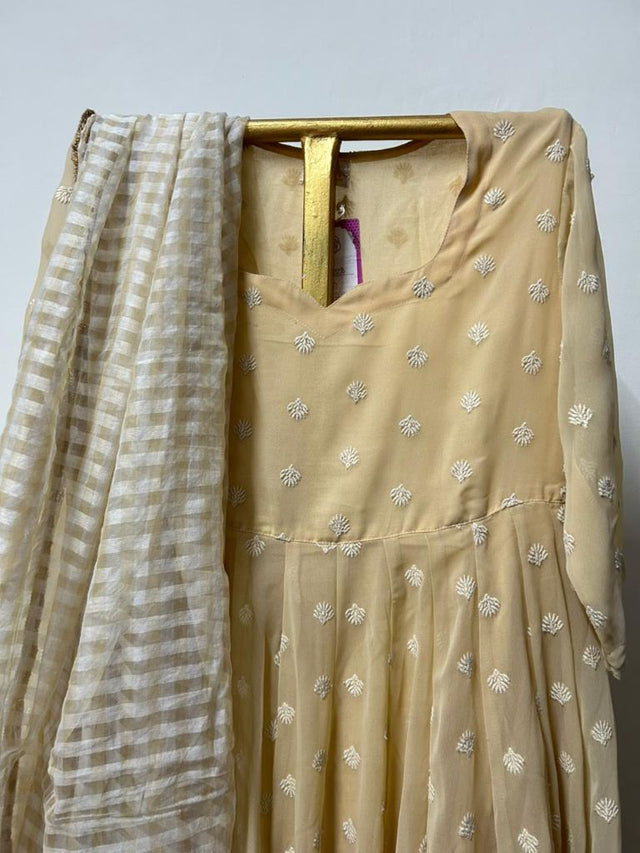 Suhana Beige Anarkali Set