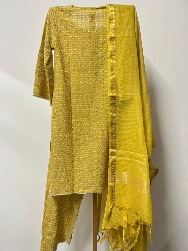 Classic Chikan Straight Set Gulabo Jaipur