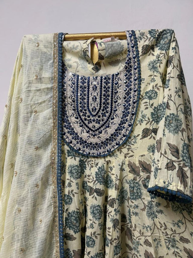 Sonam Blue Anarakli Set