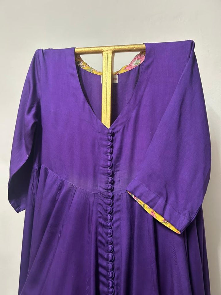 REEM PURPLE ANARKALI SET