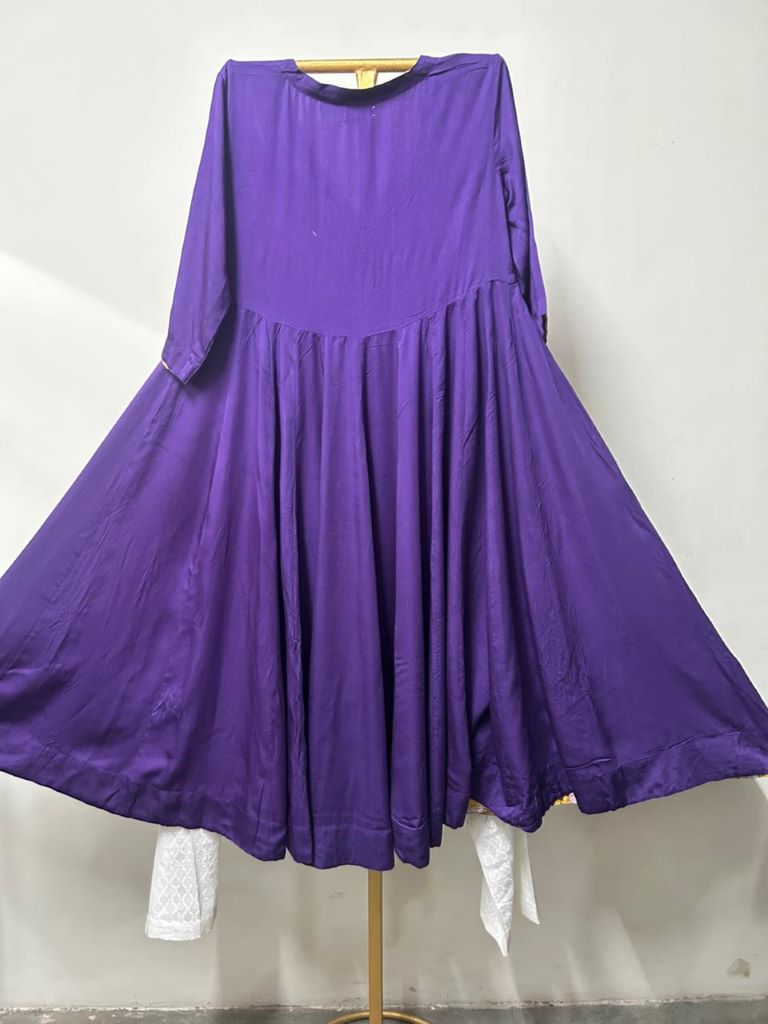 REEM PURPLE ANARKALI SET