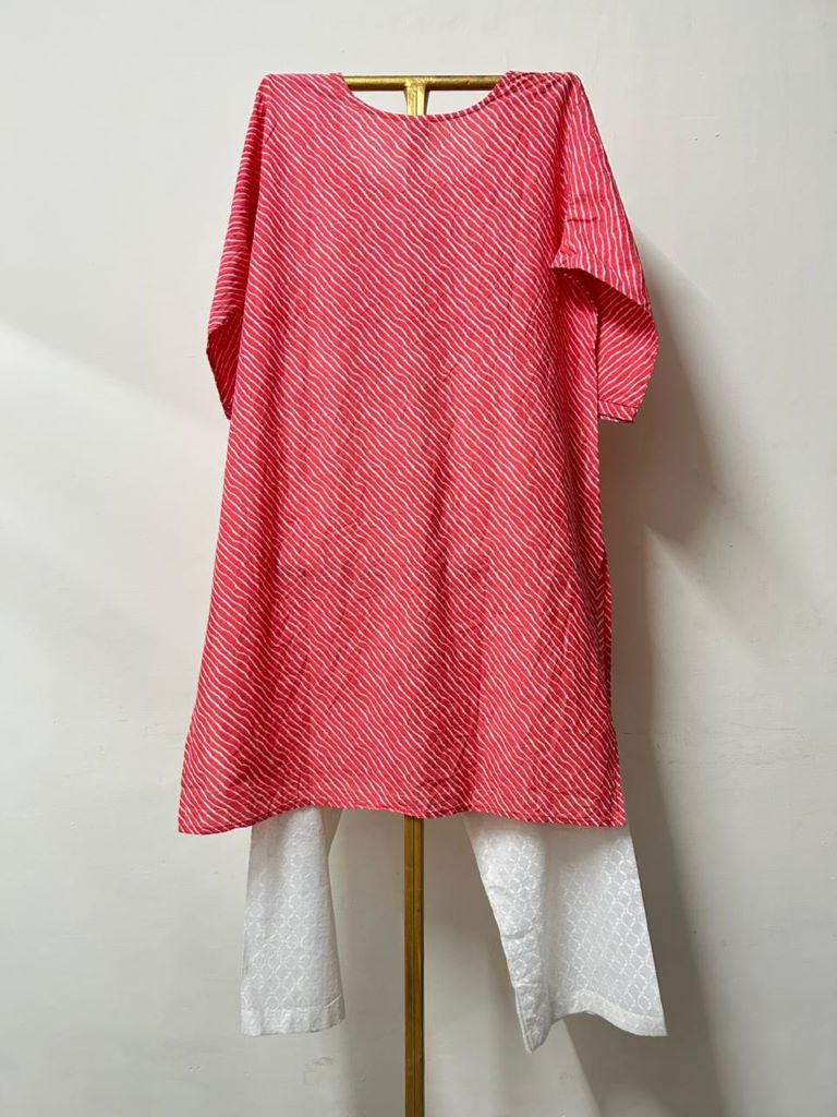 BLOOM PINK STRAIGHT CO-ORD SET Gulabo Jaipur