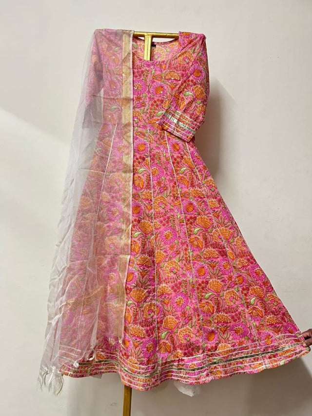 SOHA PINK ANARKALI SET