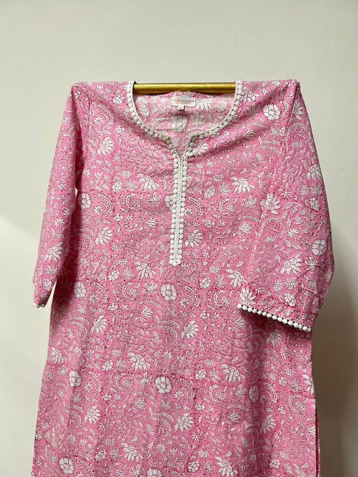 MINA PINK STRAIGHT CO-ORD SET Gulabo Jaipur