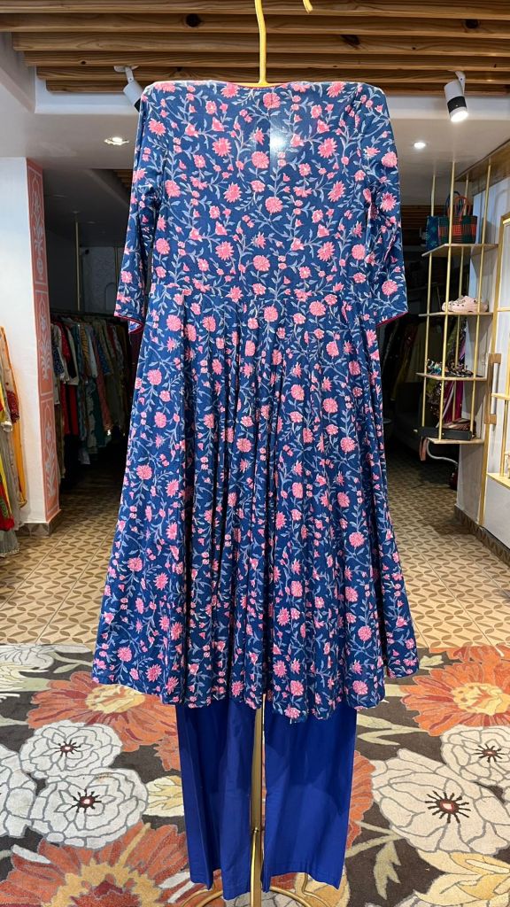 BLUE SHRUG KURTA CO-ORD SET